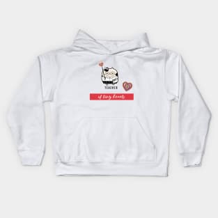 Teacher Of Tiny Hearts - Cute cat Kids Hoodie